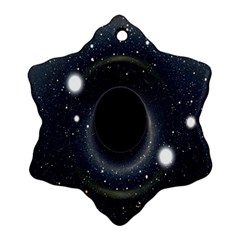 Brightest Cluster Galaxies And Supermassive Black Holes Ornament (snowflake) by Mariart