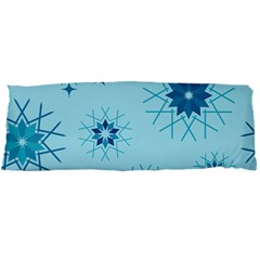 Blue Winter Snowflakes Star Body Pillow Case Dakimakura (Two Sides)