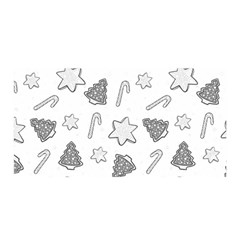 Ginger Cookies Christmas Pattern Satin Wrap by Valentinaart