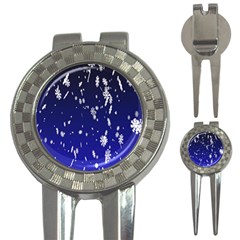 Blue Sky Christmas Snowflake 3-in-1 Golf Divots