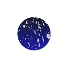 Blue Sky Christmas Snowflake Golf Ball Marker (10 Pack) by Mariart