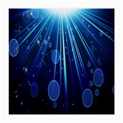 Blue Rays Light Stars Space Medium Glasses Cloth (2-Side)