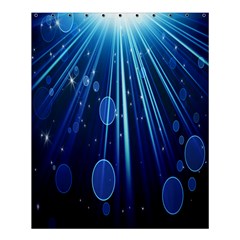 Blue Rays Light Stars Space Shower Curtain 60  X 72  (medium)  by Mariart