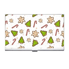 Ginger cookies Christmas pattern Business Card Holders