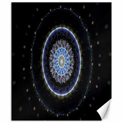 Colorful Hypnotic Circular Rings Space Canvas 20  X 24   by Mariart