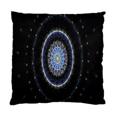 Colorful Hypnotic Circular Rings Space Standard Cushion Case (two Sides) by Mariart