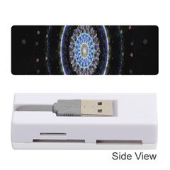 Colorful Hypnotic Circular Rings Space Memory Card Reader (stick)  by Mariart