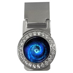 Blue Black Hole Galaxy Money Clips (cz)  by Mariart