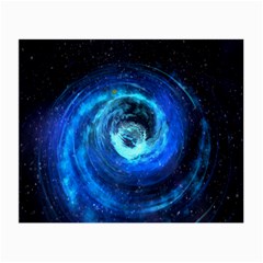 Blue Black Hole Galaxy Small Glasses Cloth by Mariart