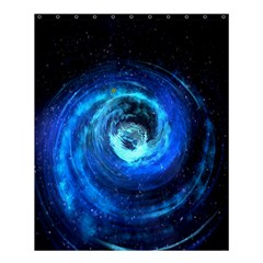 Blue Black Hole Galaxy Shower Curtain 60  X 72  (medium) 