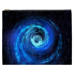 Blue Black Hole Galaxy Cosmetic Bag (xxxl)  by Mariart