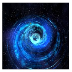 Blue Black Hole Galaxy Large Satin Scarf (square)