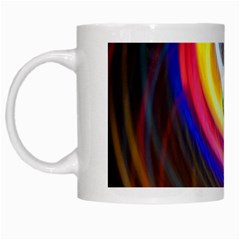 Colorful Glow Hole Space Rainbow White Mugs