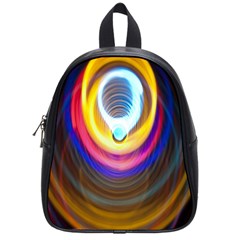 Colorful Glow Hole Space Rainbow School Bag (small)