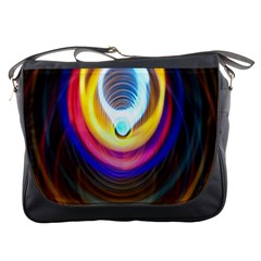 Colorful Glow Hole Space Rainbow Messenger Bags