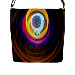 Colorful Glow Hole Space Rainbow Flap Messenger Bag (l)  by Mariart