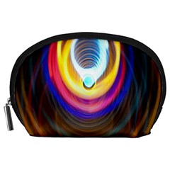 Colorful Glow Hole Space Rainbow Accessory Pouches (large)  by Mariart