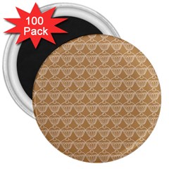 Cake Brown Sweet 3  Magnets (100 Pack)