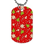 Ginger cookies Christmas pattern Dog Tag (Two Sides) Front
