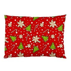 Ginger Cookies Christmas Pattern Pillow Case (two Sides) by Valentinaart