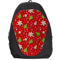 Ginger Cookies Christmas Pattern Backpack Bag by Valentinaart