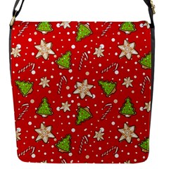 Ginger Cookies Christmas Pattern Flap Messenger Bag (s) by Valentinaart