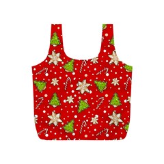 Ginger Cookies Christmas Pattern Full Print Recycle Bags (s)  by Valentinaart