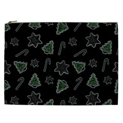 Ginger Cookies Christmas Pattern Cosmetic Bag (xxl)  by Valentinaart