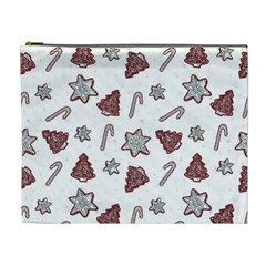 Ginger Cookies Christmas Pattern Cosmetic Bag (xl) by Valentinaart