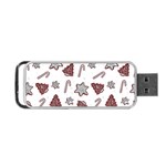 Ginger cookies Christmas pattern Portable USB Flash (Two Sides) Front