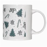 Ginger cookies Christmas pattern White Mugs Right