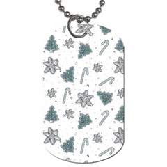 Ginger Cookies Christmas Pattern Dog Tag (one Side) by Valentinaart