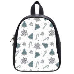 Ginger cookies Christmas pattern School Bag (Small)