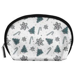 Ginger cookies Christmas pattern Accessory Pouches (Large) 