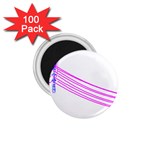 Electricty Power Pole Blue Pink 1.75  Magnets (100 pack)  Front