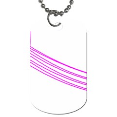 Electricty Power Pole Blue Pink Dog Tag (two Sides)