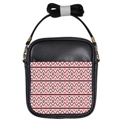 Clipart Embroidery Star Red Line Black Girls Sling Bags by Mariart