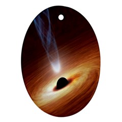 Coming Supermassive Black Hole Century Ornament (oval) by Mariart