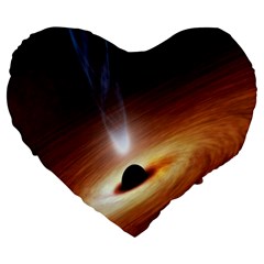 Coming Supermassive Black Hole Century Large 19  Premium Heart Shape Cushions by Mariart