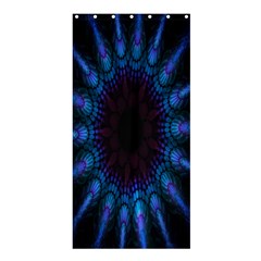 Exploding Flower Tunnel Nature Amazing Beauty Animation Blue Purple Shower Curtain 36  X 72  (stall)  by Mariart