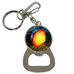 Cross Section Earth Field Lines Geomagnetic Hot Button Necklaces