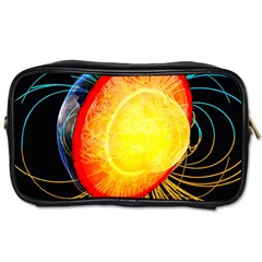 Cross Section Earth Field Lines Geomagnetic Hot Toiletries Bags 2-side by Mariart