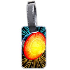Cross Section Earth Field Lines Geomagnetic Hot Luggage Tags (two Sides)