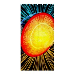 Cross Section Earth Field Lines Geomagnetic Hot Shower Curtain 36  X 72  (stall) 