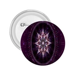 Flower Twirl Star Space Purple 2 25  Buttons