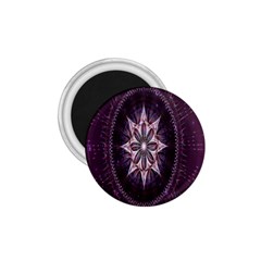 Flower Twirl Star Space Purple 1 75  Magnets by Mariart