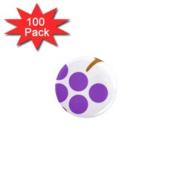 Fruit Grape Purple 1  Mini Magnets (100 Pack)  by Mariart