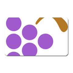 Fruit Grape Purple Magnet (rectangular)