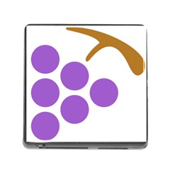 Fruit Grape Purple Memory Card Reader (square) by Mariart