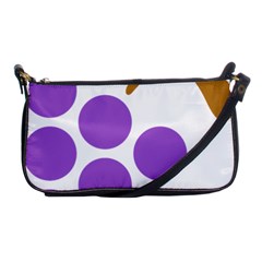 Fruit Grape Purple Shoulder Clutch Bags by Mariart